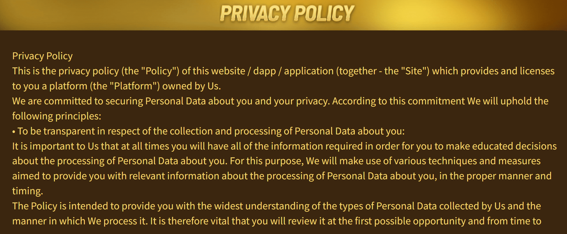 Poolzein Privacy